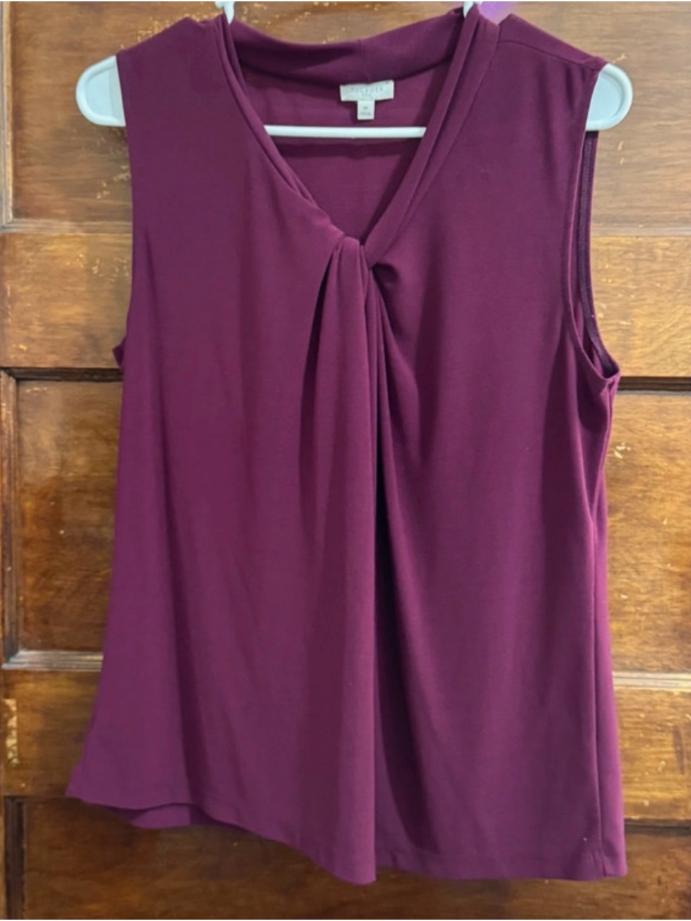Talbots Twist-Front Sleeveless Camisole in Plum